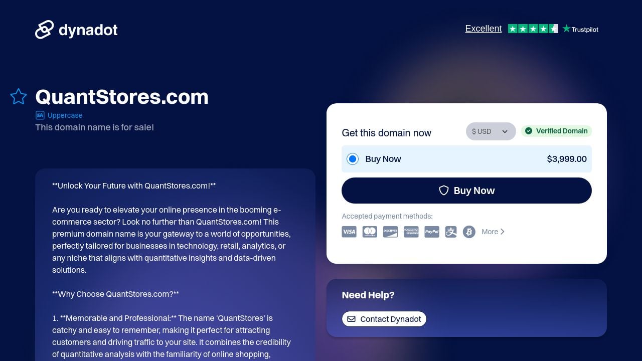 Screenshot of Quantstores.com