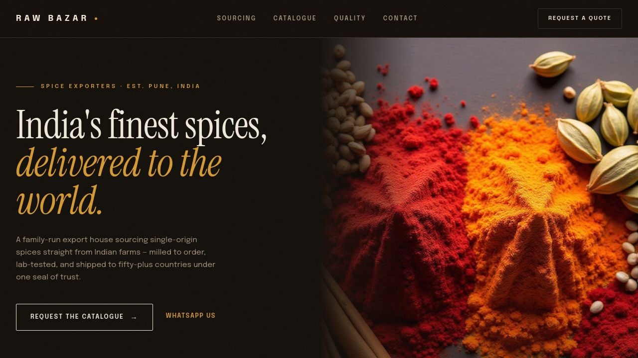 Screenshot of Rawbazar.com