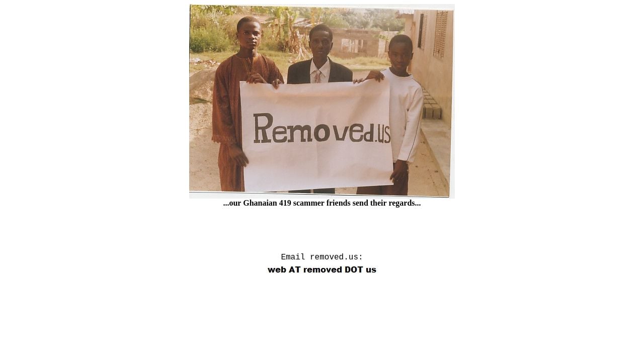Screenshot of Removed.us