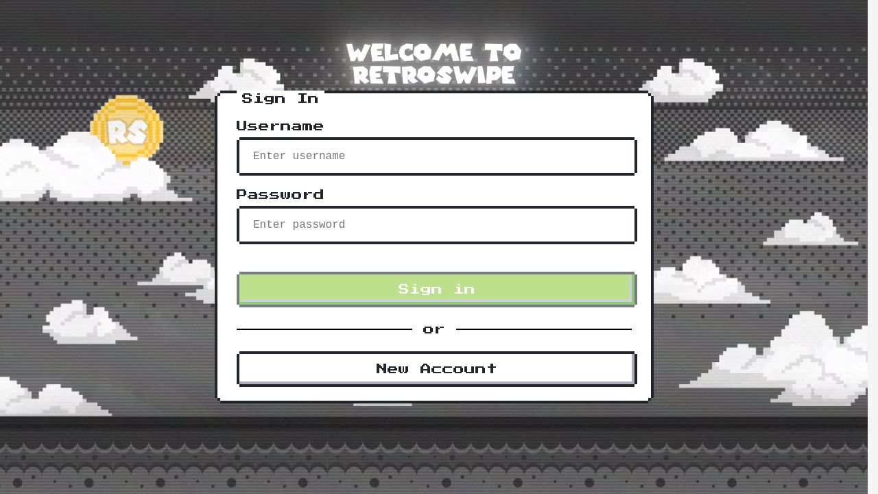 Screenshot of Retroswipe.io