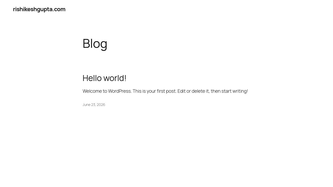 Screenshot of Rishikeshgupta.com