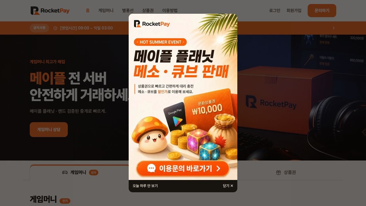 Screenshot of Rkpay.kr