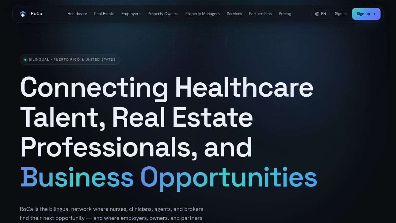 Screenshot of Rocarecruiting.com