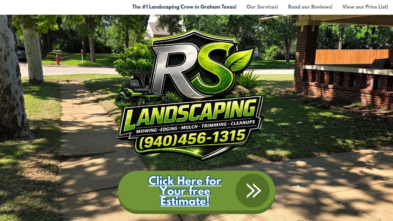 Screenshot of Rs-lawnscaping.com