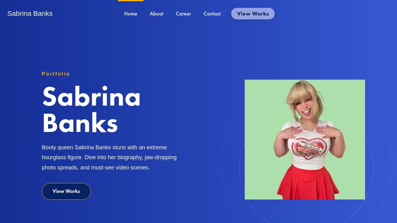 Screenshot of Sabrina-banks.com