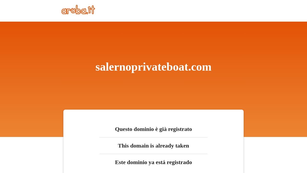 Screenshot of Salernoprivateboat.com