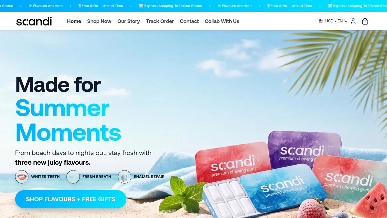 Screenshot of Scandigum.com