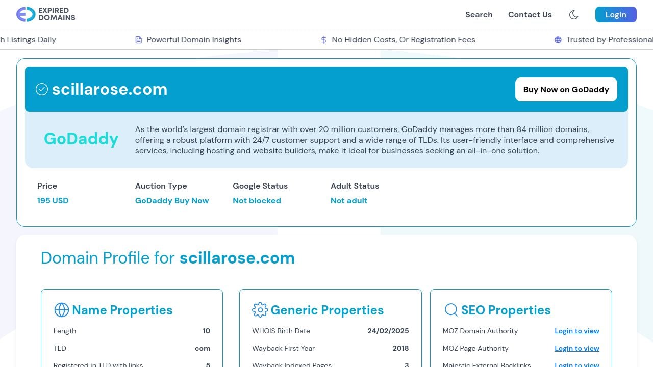 Screenshot of Scillarose.com