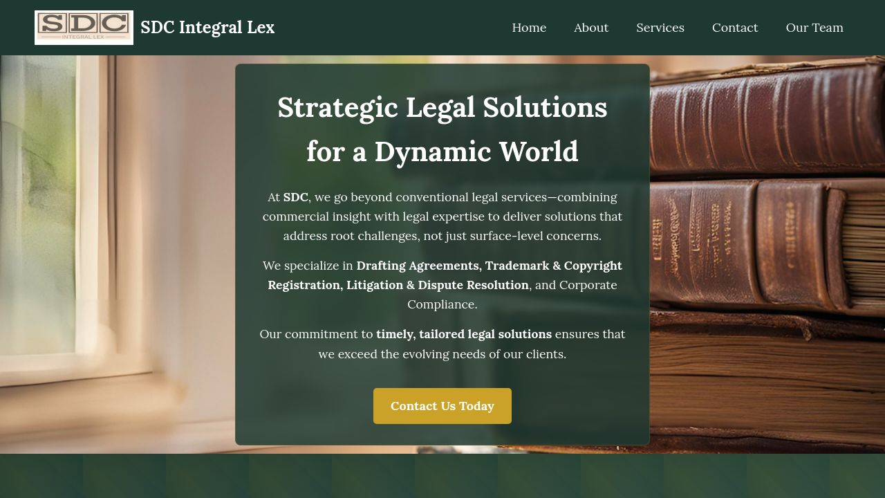 Screenshot of Sdc-integral-lex.com