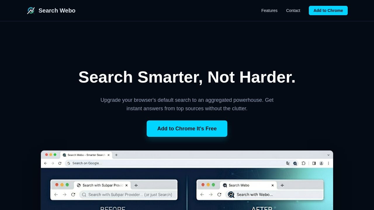 Screenshot of Searchwebo.com