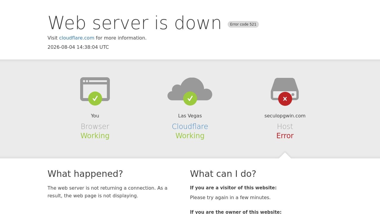 Screenshot of Seculopgwin.com
