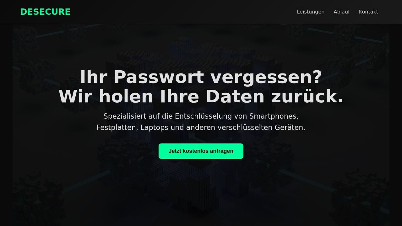 Screenshot of Secure-decrypt.com