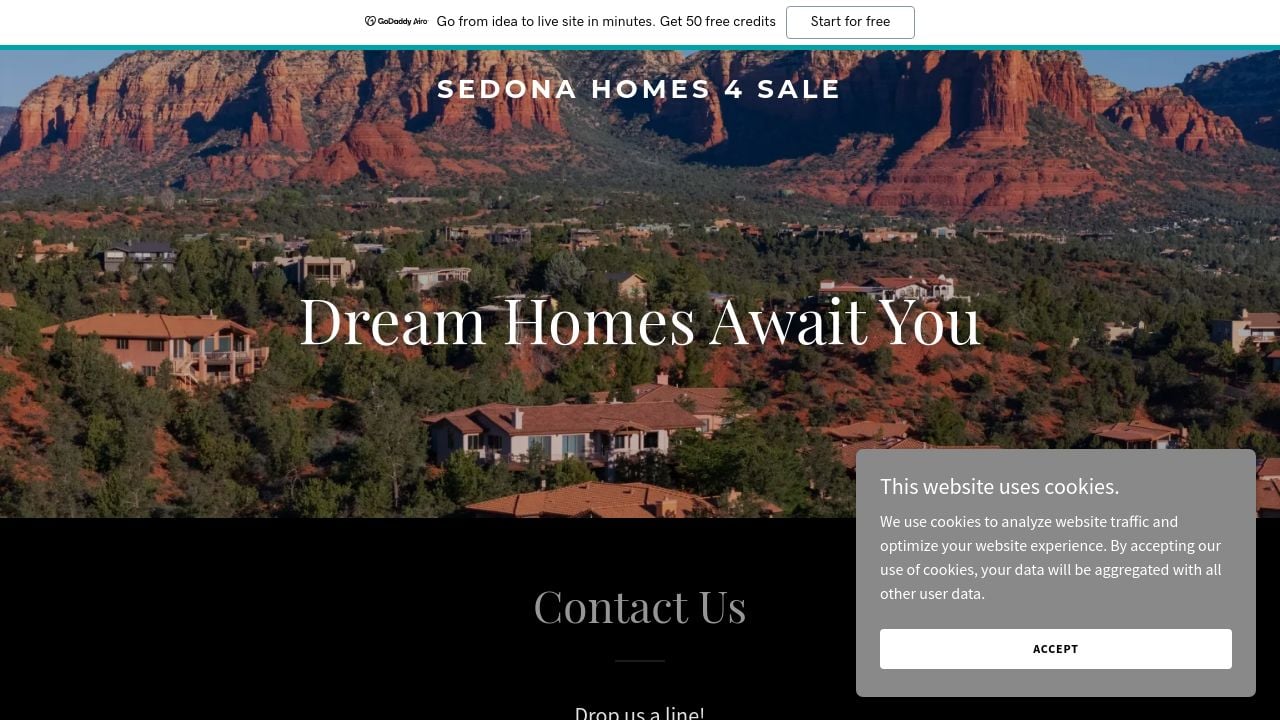 Screenshot of Sedonahomes4sale.com