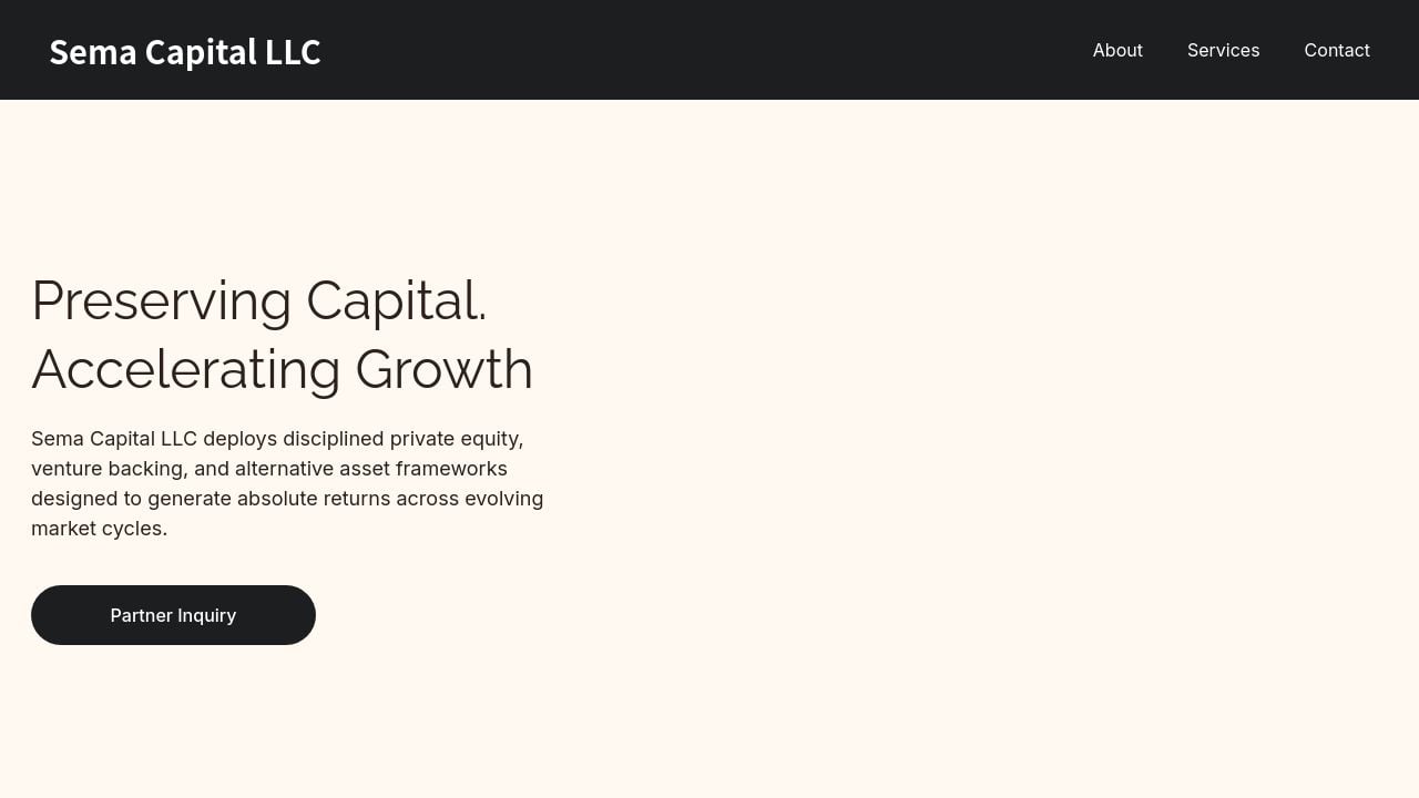 Screenshot of Semacapital.online