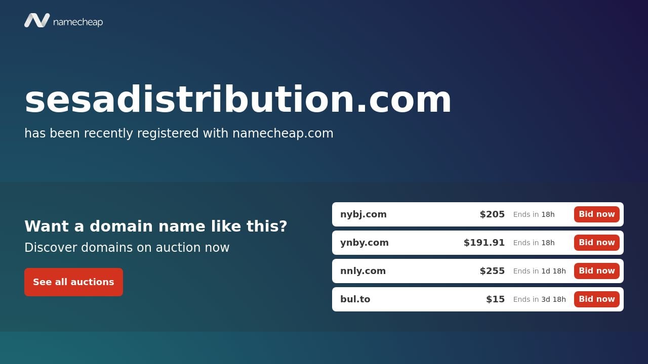 Screenshot of Sesadistribution.com
