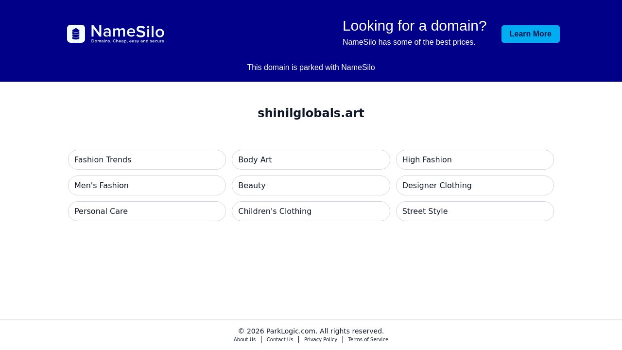 Screenshot of Shinilglobals.art
