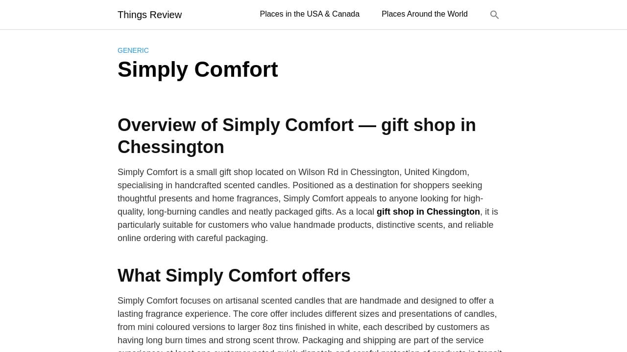 Screenshot of Simplycomfort.shop