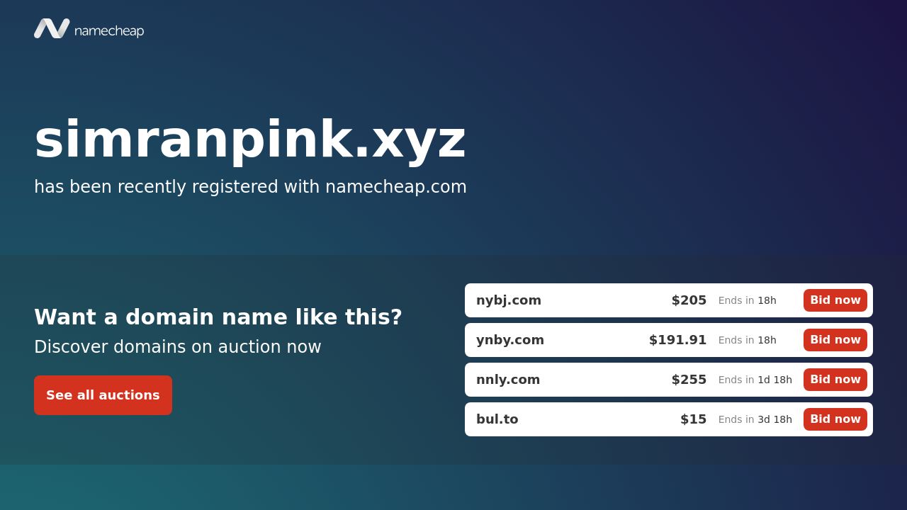 Screenshot of Simranpink.xyz