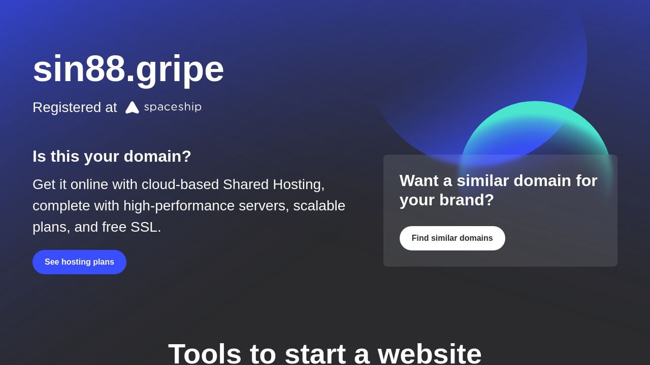 Screenshot of Sin88.gripe