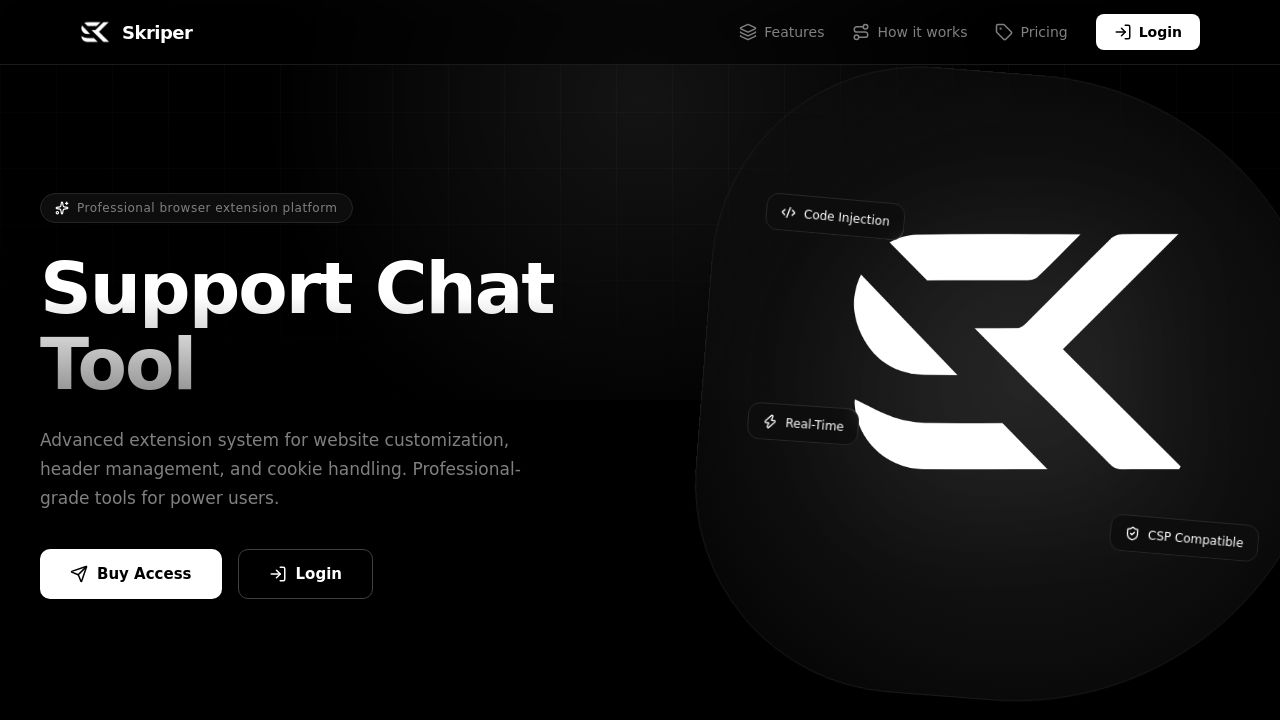 Screenshot of Skriper.io