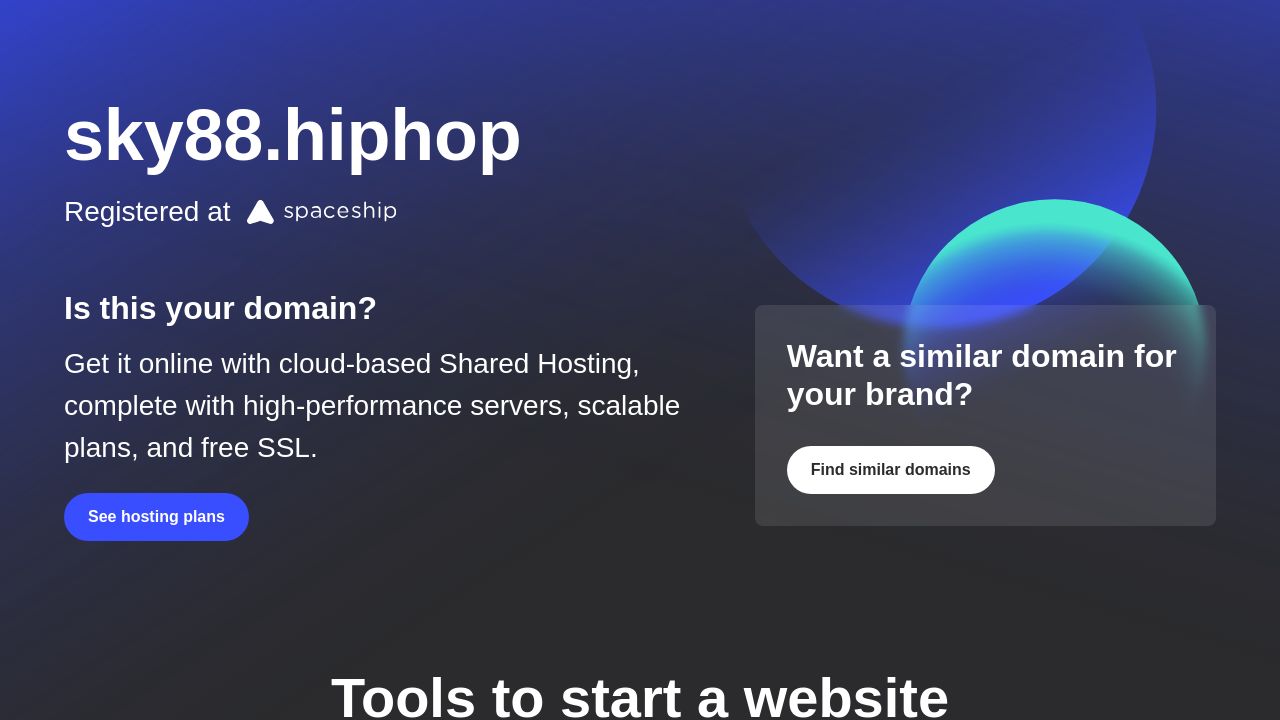 Screenshot of Sky88.hiphop