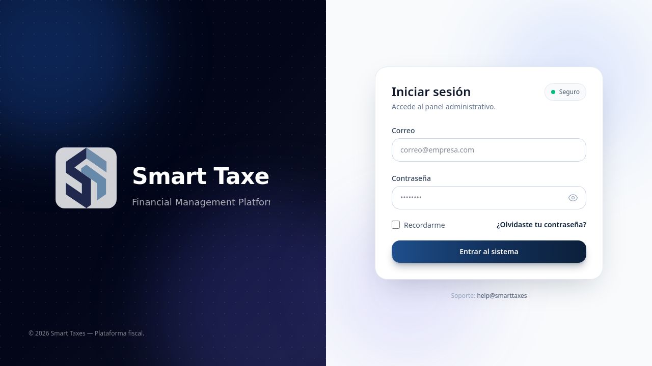 Screenshot of Smart-taxes.mx