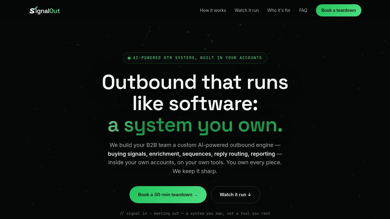 Screenshot of Smartsignalout.com