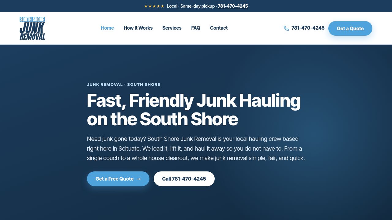 Screenshot of Southshorejunkremoval.net