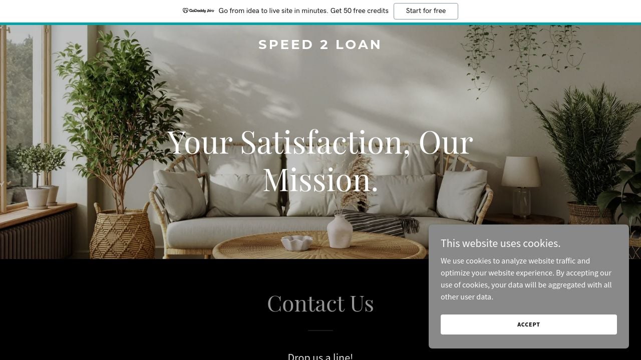 Screenshot of Speed2loan.com