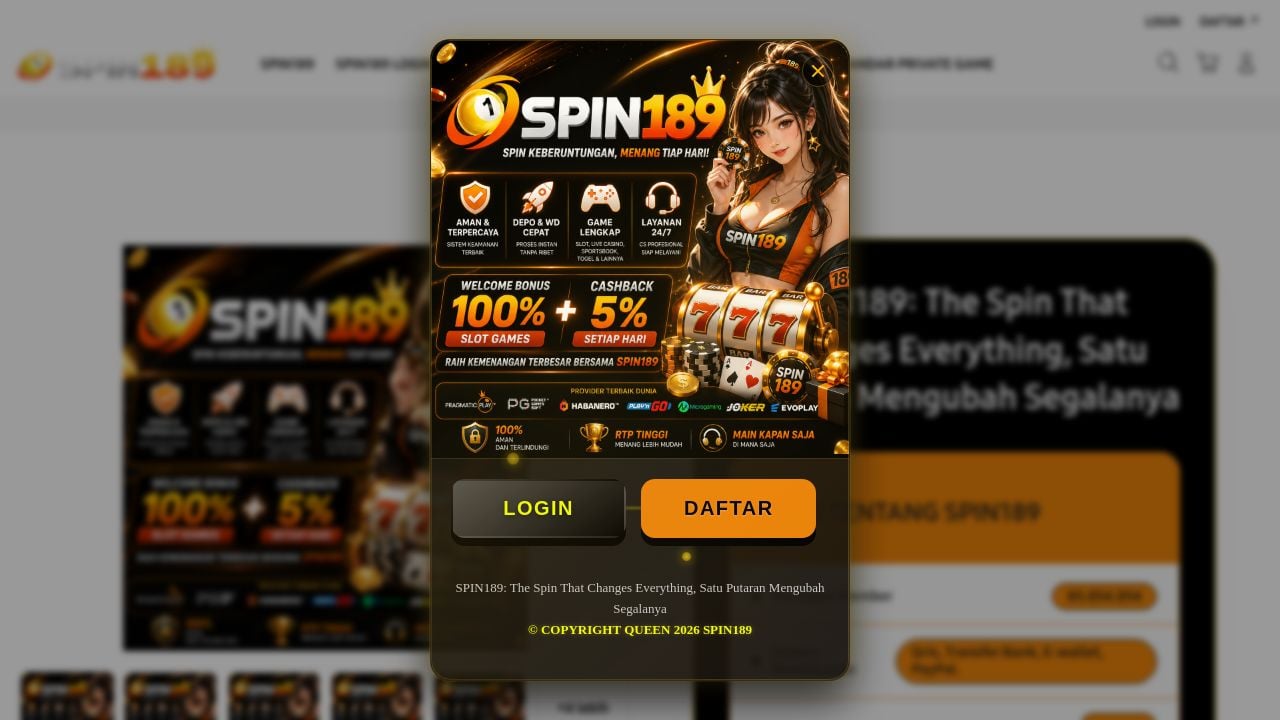 Screenshot of Spin189.us