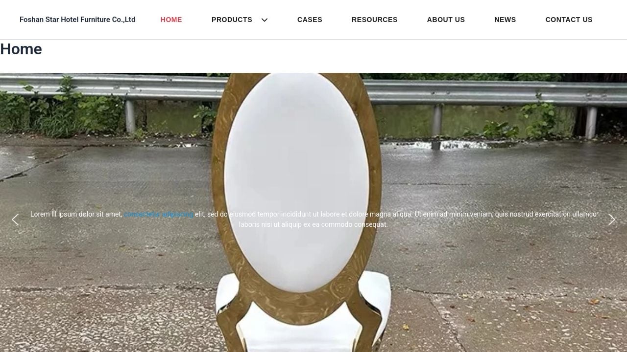 Screenshot of Starhotelfurniture.com