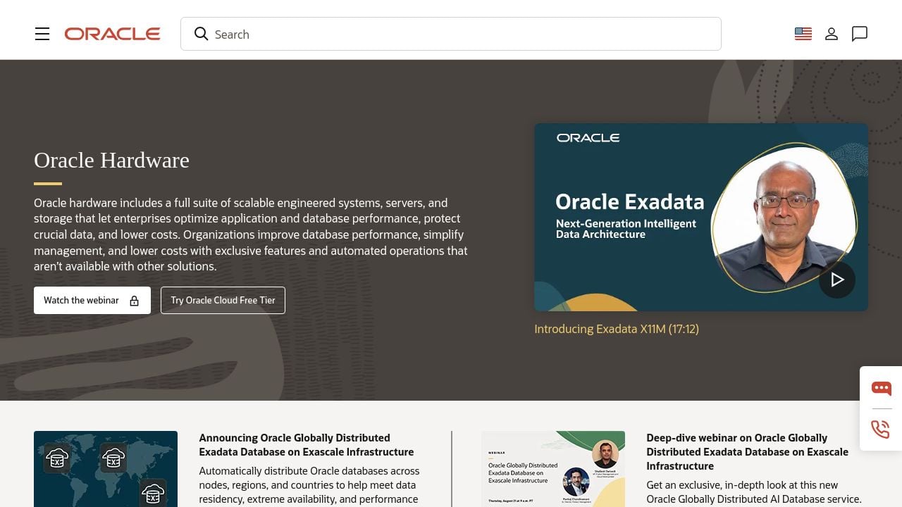 Screenshot of Sun.com