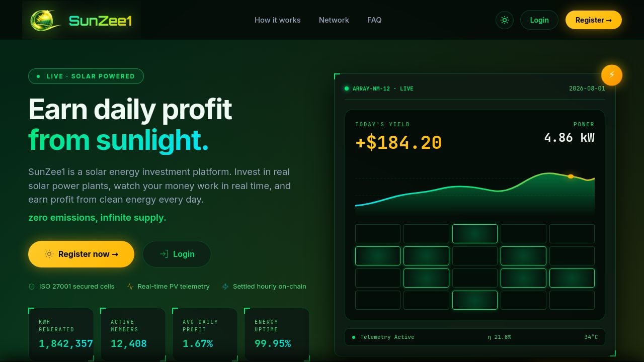 Screenshot of Sunzee1.online