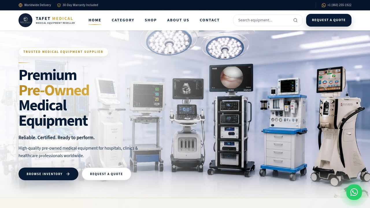 Screenshot of Tafetmedical.com