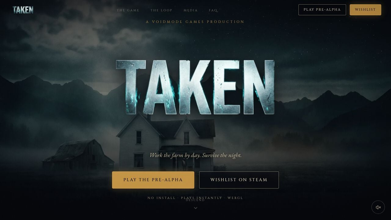 Screenshot of Taken-game.com