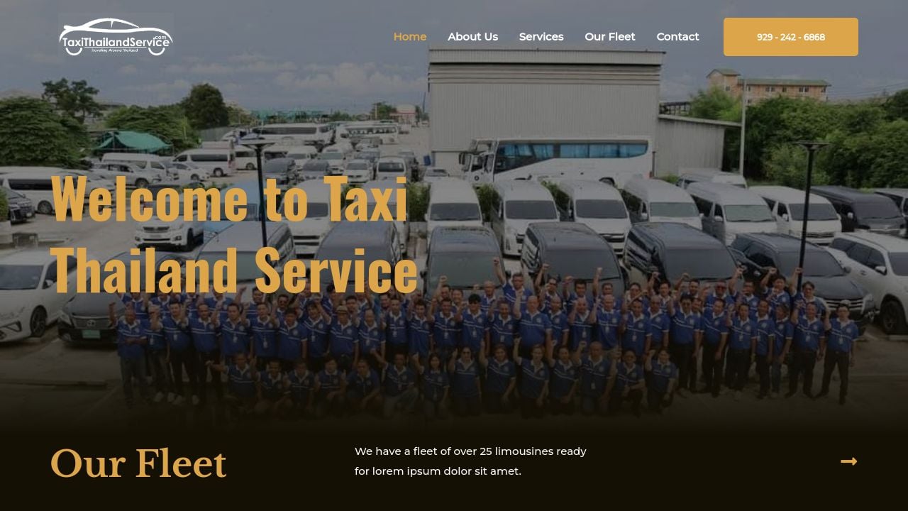 Screenshot of Taxithailandservice.com