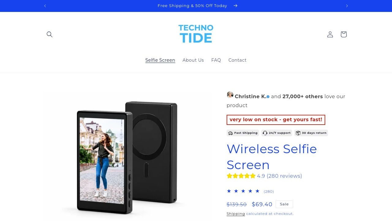 Screenshot of Technotide.co