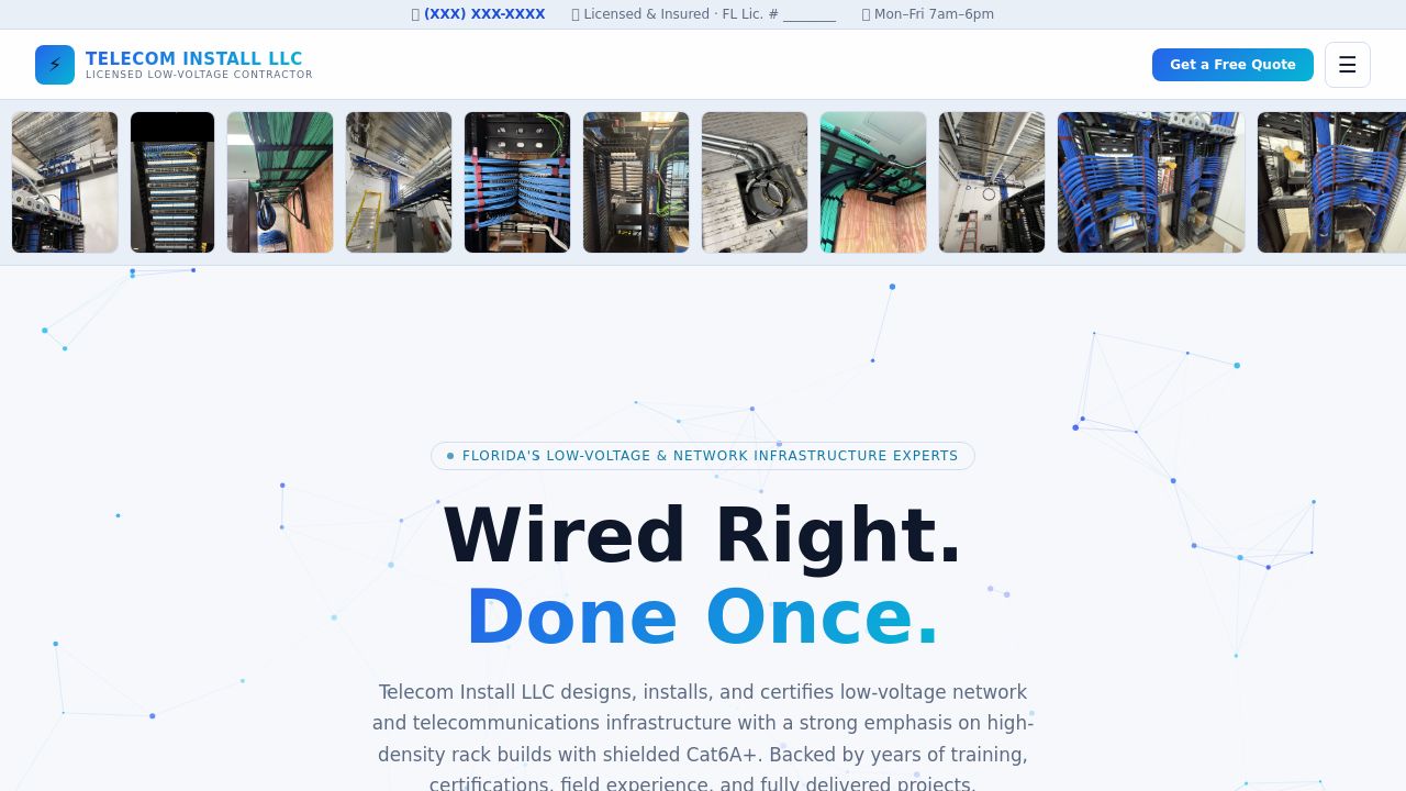 Screenshot of Telecominstall.com
