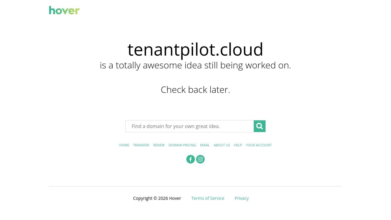 Screenshot of Tenantpilot.cloud
