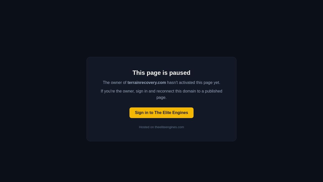 Screenshot of Terrainrecovery.com
