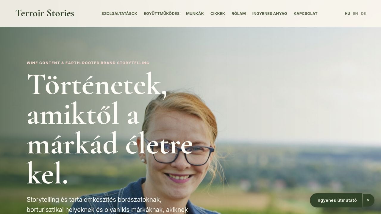 Screenshot of Terroirstories.com