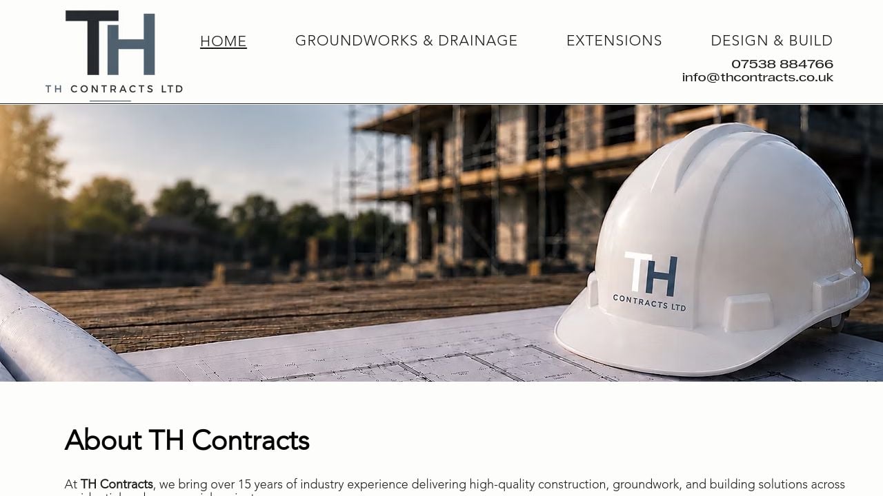 Screenshot of Thcontracts.co.uk