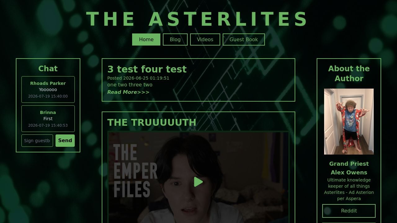 Screenshot of Theasterlites.com