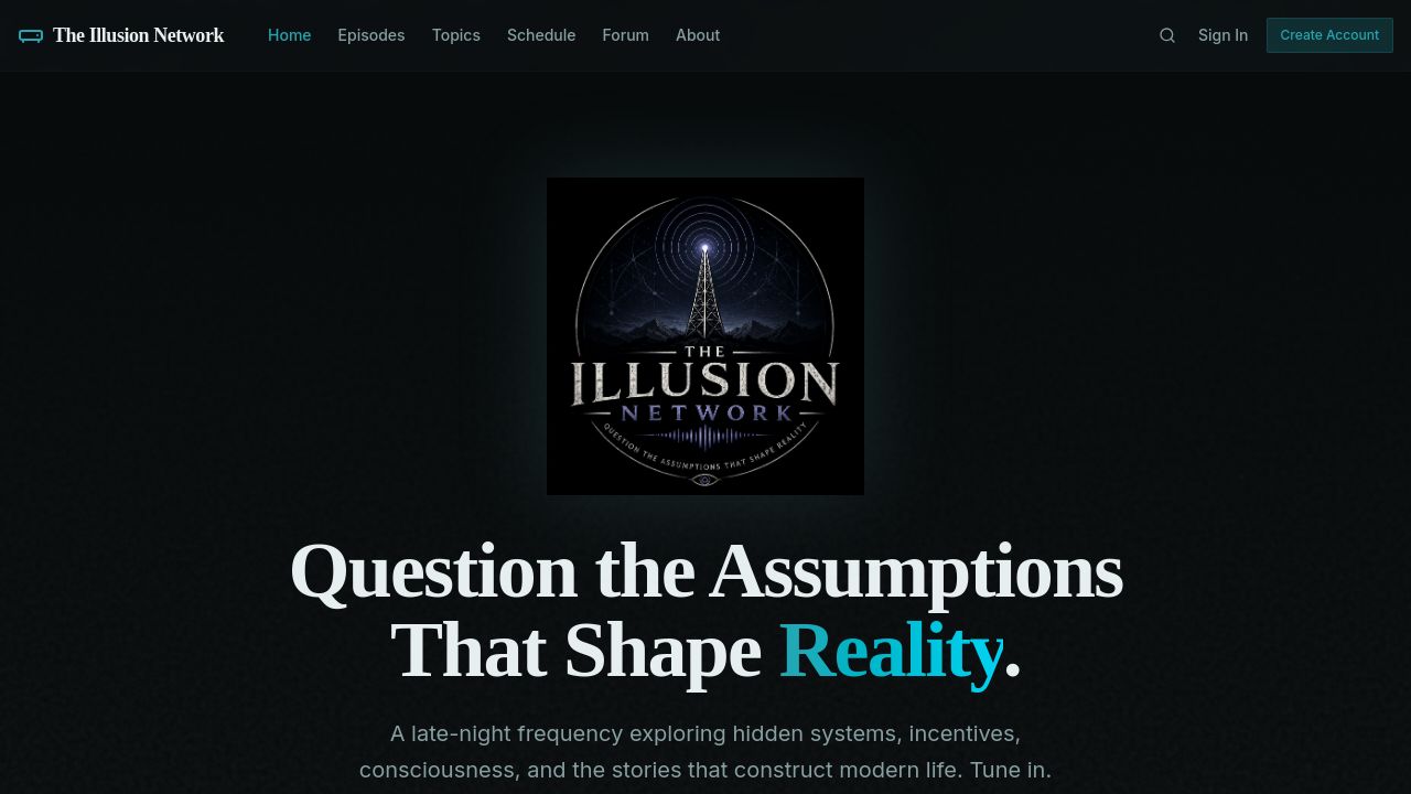 Screenshot of Theillusionnetwork.com