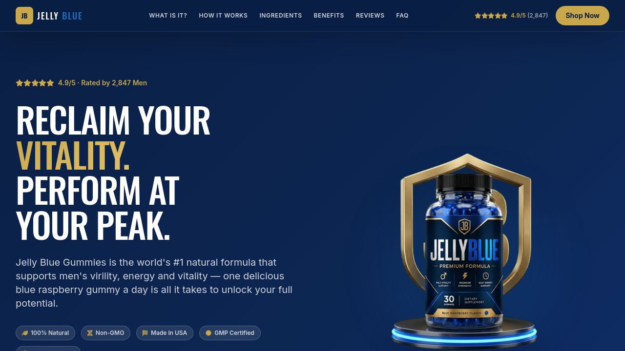 Screenshot of Thejellyblue.com