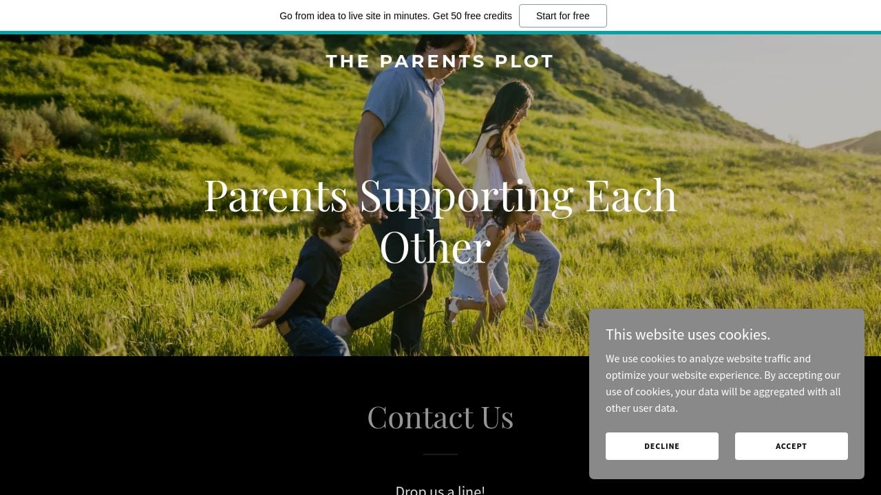 Screenshot of Theparentsplot.co.uk