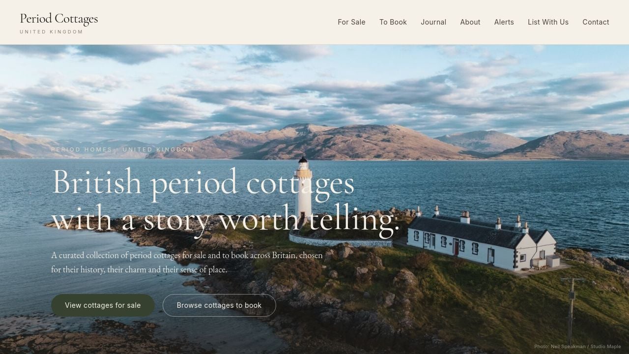 Screenshot of Theperiodcottage.co.uk