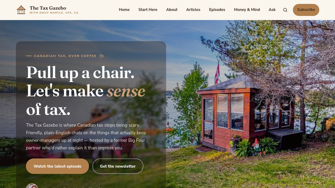 Screenshot of Thetaxgazebo.com