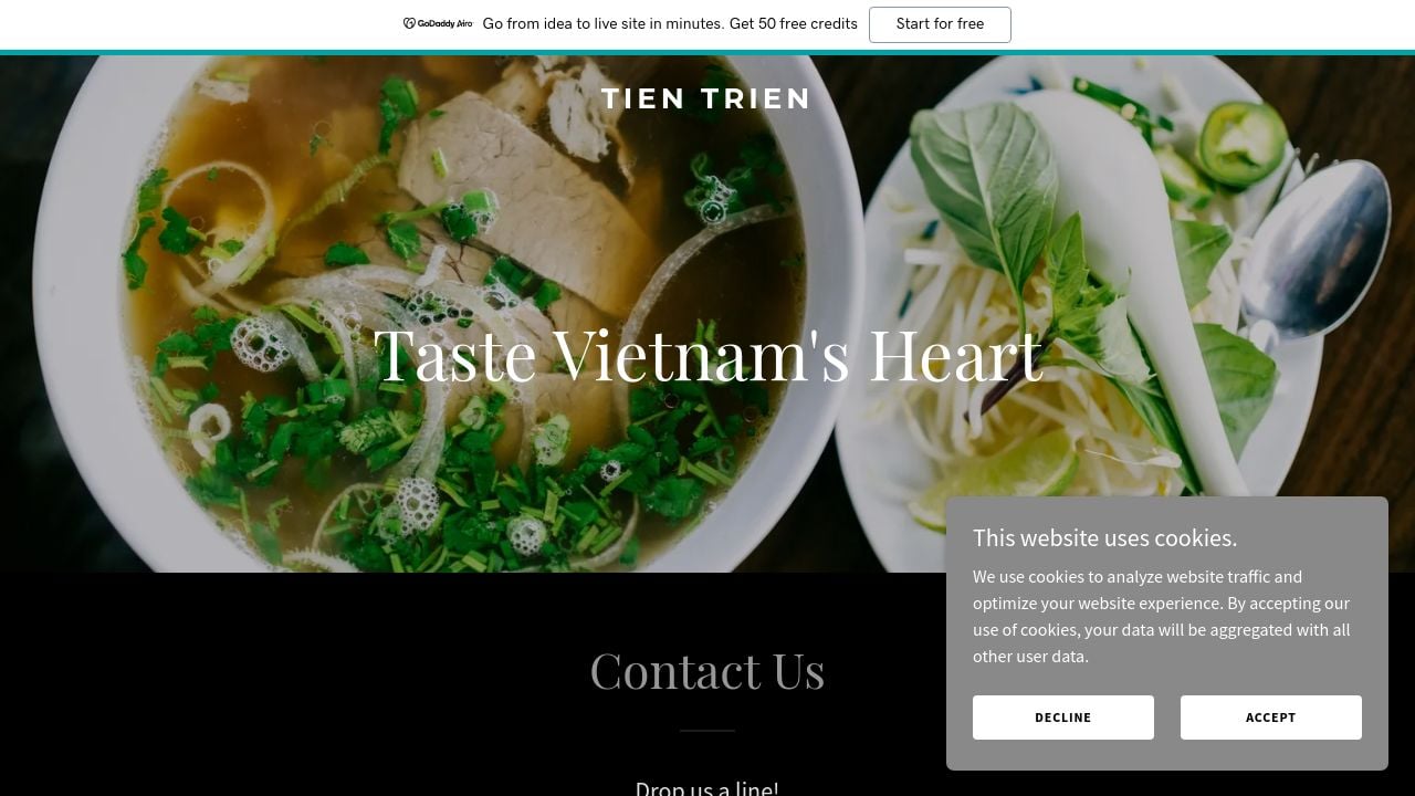 Screenshot of Tientrienvn.com