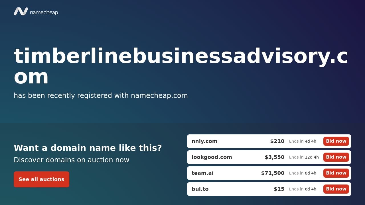 Screenshot of Timberlinebusinessadvisory.com